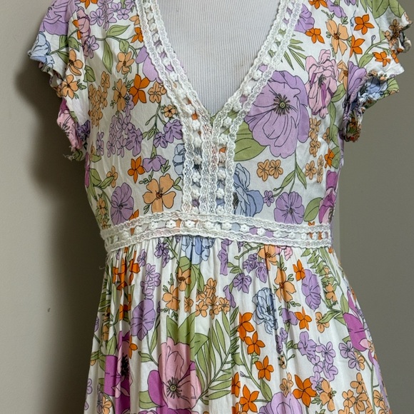 Baevely by Wellmade‎ Field Of Wildflowers Maxi Dress Sz M - Picture 4 of 16
